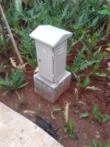 Box Trafo pada sistem elektrikal kolam Renang